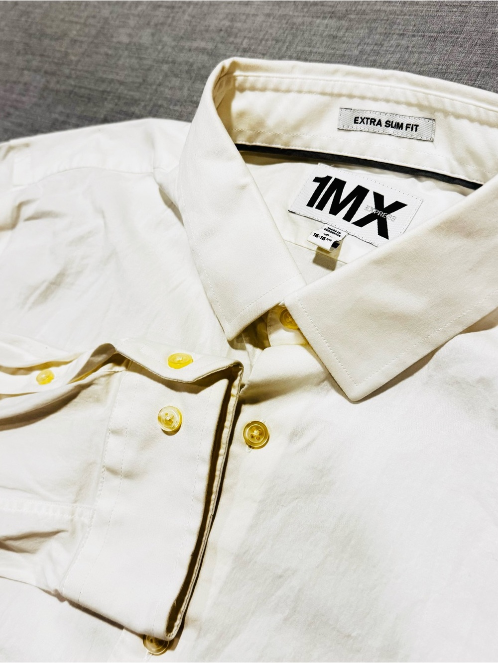 Express Extra Slim Fit Dress Shirt in White